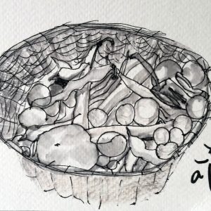 La cesta de los tomates y judías