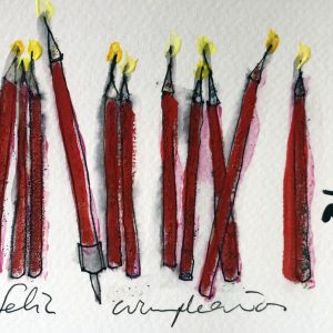 Velas de feliz cumpleaños